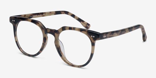 Atmosphere Glazed Tortoise AcetateEyeglass Frames from EyeBuyDirect, Angle View