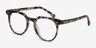 Atmosphere Glazed Tortoise AcetateEyeglass Frames from EyeBuyDirect, Angle View