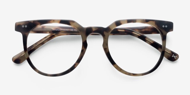 Atmosphere Glazed Tortoise AcetateEyeglass Frames from EyeBuyDirect, Closed View