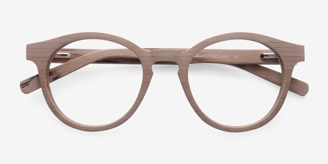 Breeze Beige AcetateEyeglass Frames from EyeBuyDirect, Closed View