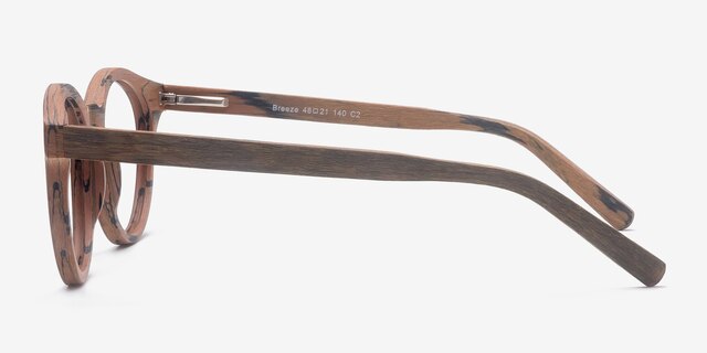 Breeze Brown AcetateEyeglass Frames from EyeBuyDirect, Side View
