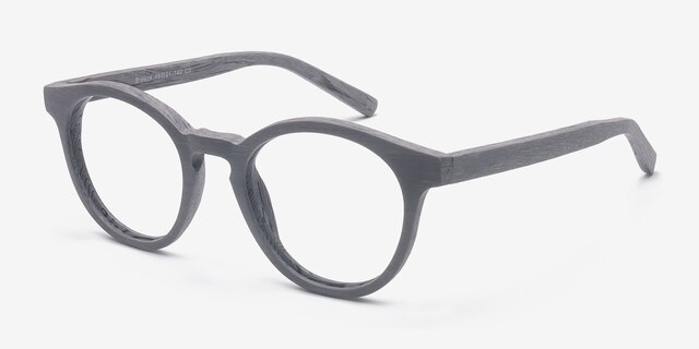 Breeze Gray AcetateEyeglass Frames from EyeBuyDirect, Angle View
