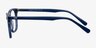 Ornette Blue AcetateEyeglass Frames from EyeBuyDirect, Side View