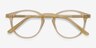 Kyoto Clear Yellow AcetateEyeglass Frames from EyeBuyDirect, Closed View
