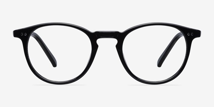 Kyoto  Black  Acetate Eyeglass Frames from EyeBuyDirect