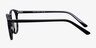 Kyoto Black AcetateEyeglass Frames from EyeBuyDirect, Side View