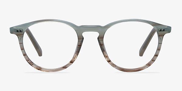 Kyoto  Green Striped  Acetate Eyeglass Frames