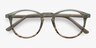 Kyoto Green Striped AcetateEyeglass Frames from EyeBuyDirect, Closed View