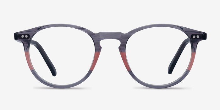 Kyoto Gray Clear Acetate Eyeglass Frames from EyeBuyDirect