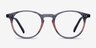 Kyoto Gray Clear AcetateEyeglass Frames from EyeBuyDirect, Front View