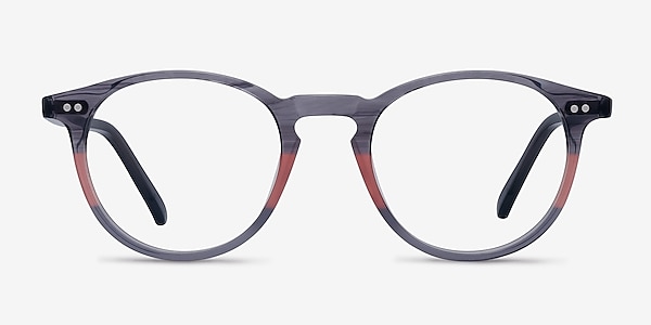 Kyoto Gray Clear Acétate Montures de lunettes de vue