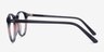 Kyoto Gray Clear AcetateEyeglass Frames from EyeBuyDirect, Side View