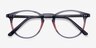 Kyoto Gray Clear AcetateEyeglass Frames from EyeBuyDirect, Closed View