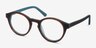 Dreamy Brown Blue Wood-textureEyeglass Frames from EyeBuyDirect, Angle View