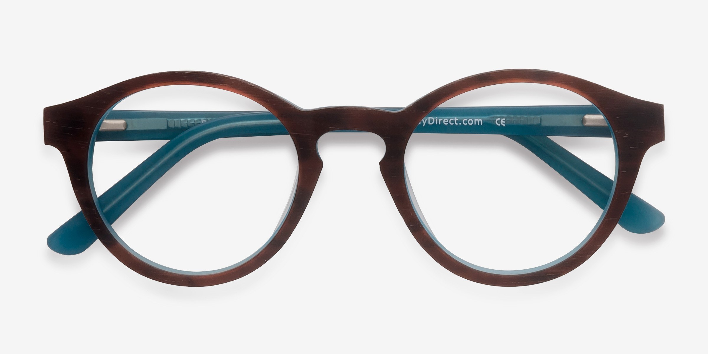 Dreamy Round Brown Blue Full Rim Eyeglasses | Eyebuydirect