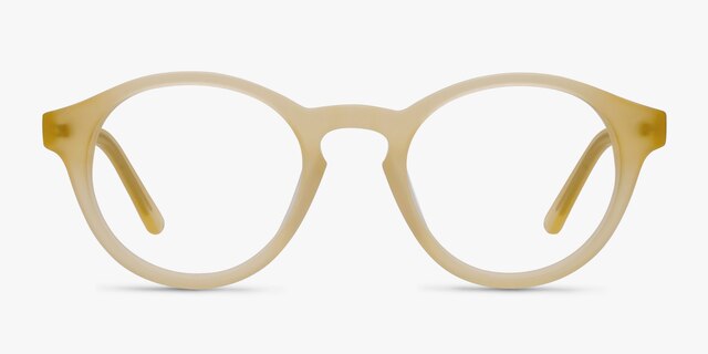 Dreamy Matte Yellow AcetateEyeglass Frames from EyeBuyDirect, Front View