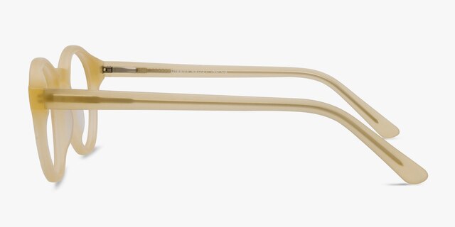 Dreamy Matte Yellow AcetateEyeglass Frames from EyeBuyDirect, Side View