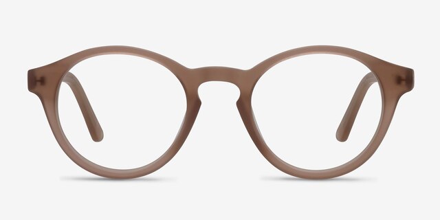 Dreamy Matte Brown AcetateEyeglass Frames from EyeBuyDirect, Front View