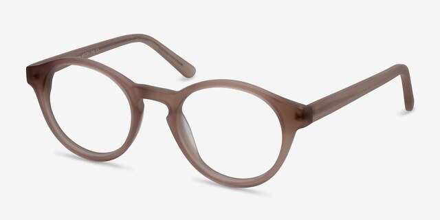 Dreamy Matte Brown AcetateEyeglass Frames from EyeBuyDirect, Angle View