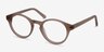Dreamy Matte Brown AcetateEyeglass Frames from EyeBuyDirect, Angle View