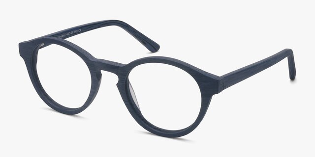 Dreamy Blue AcetateEyeglass Frames from EyeBuyDirect, Angle View