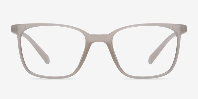 Champ Clear & White PlasticEyeglass Frames from EyeBuyDirect, Front View
