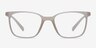 Champ Clear & White PlasticEyeglass Frames from EyeBuyDirect, Front View