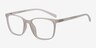 Champ Clear & White PlasticEyeglass Frames from EyeBuyDirect, Angle View