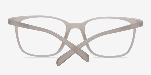 Champ Clear & White PlasticEyeglass Frames from EyeBuyDirect, Closed View