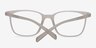 Champ Clear & White PlasticEyeglass Frames from EyeBuyDirect, Closed View