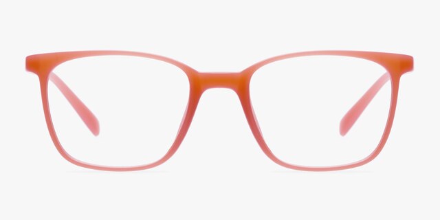 Champ Matte Peach PlasticEyeglass Frames from EyeBuyDirect, Front View
