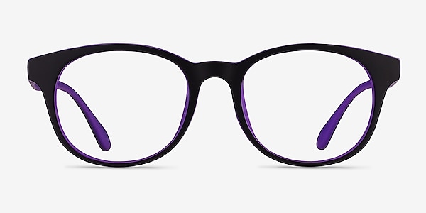 Norah Matte Black/Purple Plastique Montures de lunettes de vue