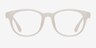 Norah Matte White PlasticEyeglass Frames from EyeBuyDirect, Front View