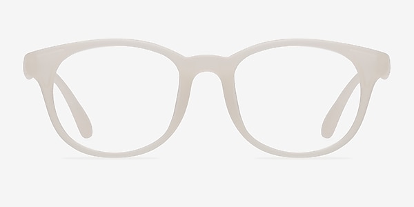 Norah Matte White  Plastic Eyeglass Frames
