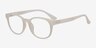 Norah Matte White PlasticEyeglass Frames from EyeBuyDirect, Angle View