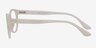 Norah Matte White PlasticEyeglass Frames from EyeBuyDirect, Side View