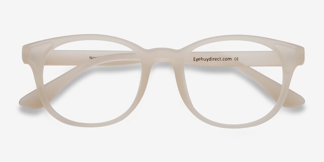Norah Matte White PlasticEyeglass Frames from EyeBuyDirect, Closed View