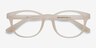 Norah Matte White PlasticEyeglass Frames from EyeBuyDirect, Closed View