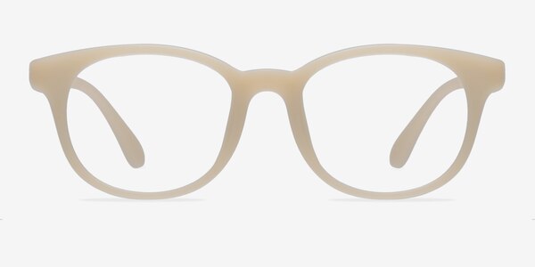 Norah Matte Beige Plastic Eyeglass Frames