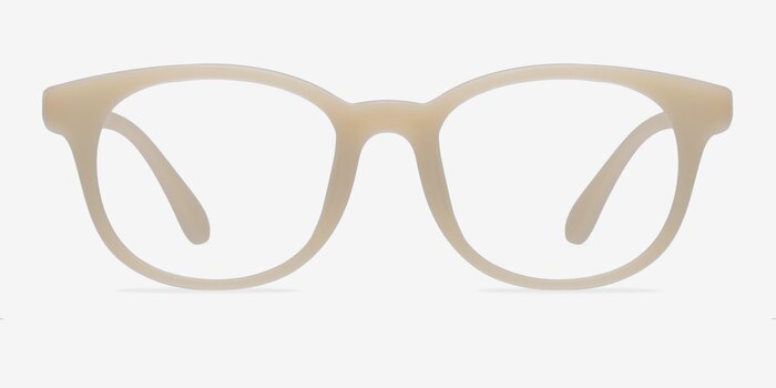 Norah Matte Beige Plastic Eyeglass Frames from EyeBuyDirect