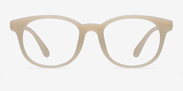Norah Matte Beige Plastic Eyeglass Frames