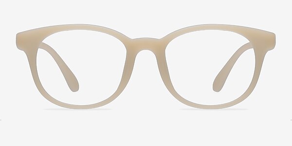 Norah Matte Beige Plastic Eyeglass Frames