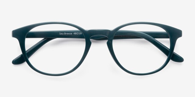 Sea Breeze Green PlasticEyeglass Frames from EyeBuyDirect, Closed View