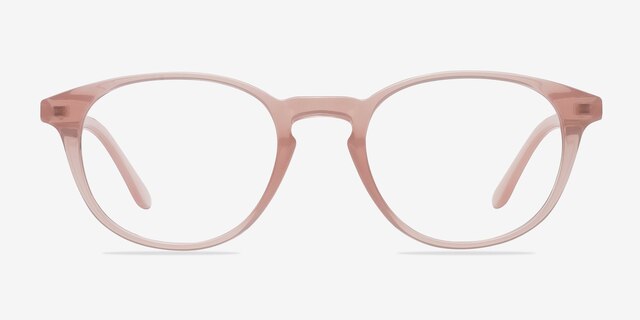 Sea Breeze Pink PlasticEyeglass Frames from EyeBuyDirect, Front View