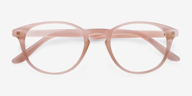 Sea Breeze Pink PlasticEyeglass Frames from EyeBuyDirect, Closed View