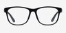 Milo Matte Black PlasticEyeglass Frames from EyeBuyDirect, Front View