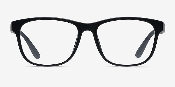 Milo Matte Black Plastic Eyeglass Frames