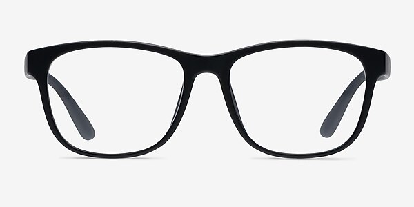 Milo Matte Black Plastic Eyeglass Frames