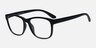 Milo Matte Black PlasticEyeglass Frames from EyeBuyDirect, Angle View