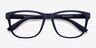 Milo Matte Navy PlastiqueMontures de lunettes de vue d'EyeBuyDirect, Vue Rapprochée